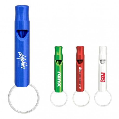 Metal Keyrings - Aluminium Metal Whistle Keychain