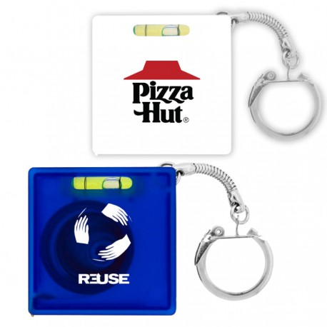 Tape Measure with Level Key Chain