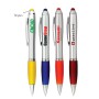 Plastic Promotional Pens - Silver Grenada Stylus Plastic Pen