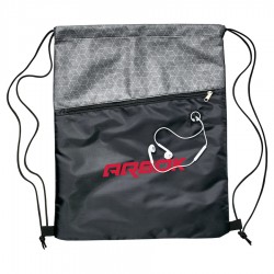 Duffle Bags & Sacks - Silver Drawstring Bag