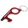 Metal Keyrings - Care Key - Aluminium