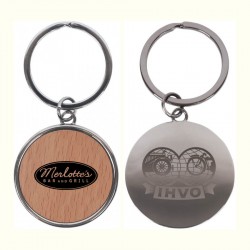 Metal Keyrings - Axil Round Keychain