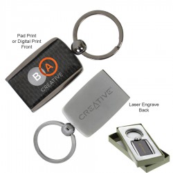 Metal Keyrings - The Carbon Fibre Keychain