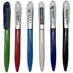Plastic Promotional Pens - Brilliant Clip Plastic Pen