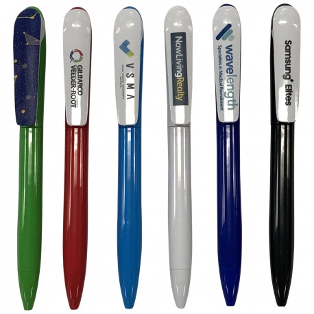 Plastic Promotional Pens - Brilliant Clip Plastic Pen