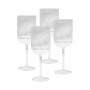 Printed Glasses - Ivy Ribbed Wine Glasses