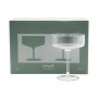Printed Glasses - Hazel Ribbed Coupe Glasses