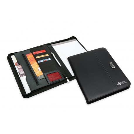Non Leather Zip Compendiums - Meridian A4 Zip Portfolio