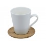 Coffee Mugs - Carmel Vee Mug & Saucer