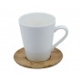 Coffee Mugs - Carmel Vee Mug & Saucer