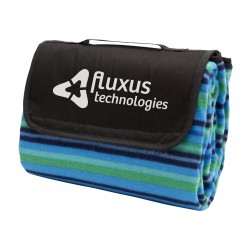 Picnic Blankets - Jamaica Picnic Rug, Blue Stripe