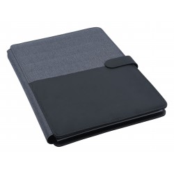 Non Leather Compendiums - Impact A4 Portfolio, Black/Charcoal