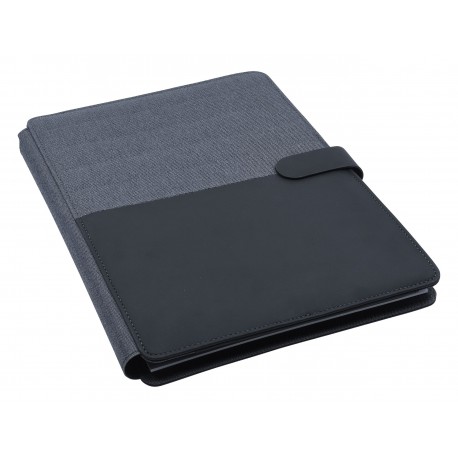 Non Leather Compendiums - Impact A4 Portfolio, Black/Charcoal