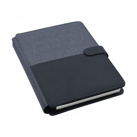 Non Leather Compendiums - Impact A5 Portfolio, Black/Charcoal