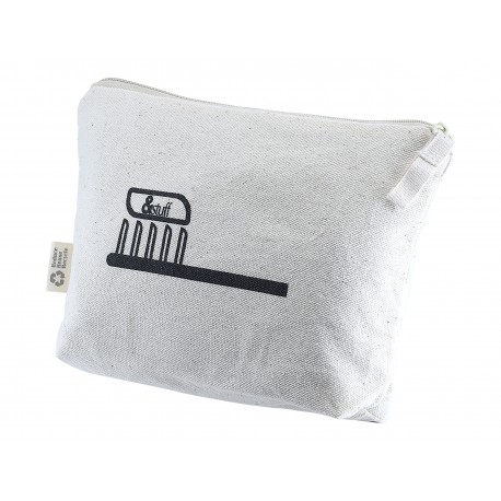 Toiletry Bags - Calico Toiletry/Makeup Bag 14.5cmx22.5cm