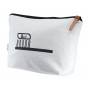 Calico Toiletry/Makeup Bag 17x27x8.5cm