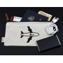 Travel & Trolley Bags - Calico Travel Pouch 12.5cm x 24.5cm