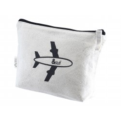Travel & Trolley Bags - Calico Travel Pouch 14.5cm x22.5cm x5cm