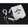 Travel & Trolley Bags - Calico Travel Pouch 14.5cm x22.5cm x5cm