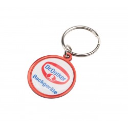 Metal Keyrings - Rainbow Keyring (30mm round) - Indent