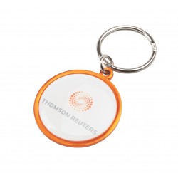 Metal Keyrings - Rainbow Keyring (35mm round) - Indent