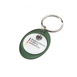 Metal Keyrings - Rainbow Keyring (30x40mm oval) - Indent