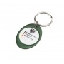 Metal Keyrings - Rainbow Keyring (30x40mm oval) - Indent