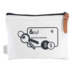 Tote & Calico Bags - Calico Card & Key Pouch 12.5cm x 17cm