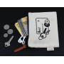 Tote & Calico Bags - Calico Card & Key Pouch 12.5cm x 17cm