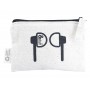 Tote & Calico Bags - Calico Earphone Pouch 8.5cm x 13cm