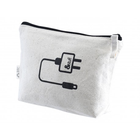 Tote & Calico Bags - Calico Tech Pouch 14.5cm x 22.5cm x 5cm