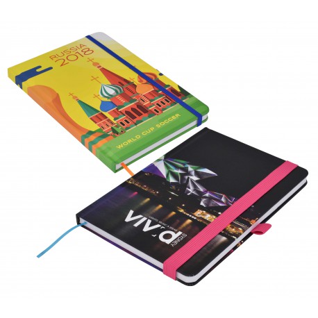 Promotional Journals & Noteboooks - Designa Full Colour Matt Notebook A5 Sea