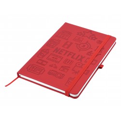 Promotional Journals & Noteboooks - Designa Deboss SoftTouch Notebook A5 Sea