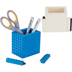 Business Desk Accessories - Office Block 3 in 1 Pen Pot