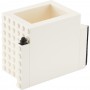 Business Desk Accessories - Office Block 3 in 1 Pen Pot
