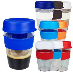 Reusable Coffee Cups - Tritan Carry Cup with Lid and Band 360ml