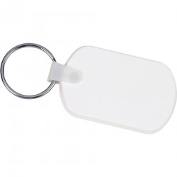 Metal Keyrings - Rectangular Soft Key Tag