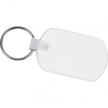Metal Keyrings - Rectangular Soft Key Tag