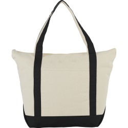 12 oz Zippered Cotton Tote