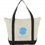 Non Woven Bags - 12 oz Zippered Cotton Tote
