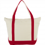 Non Woven Bags - 12 oz Zippered Cotton Tote