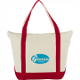 Non Woven Bags - 12 oz Zippered Cotton Tote