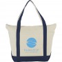 Non Woven Bags - 12 oz Zippered Cotton Tote