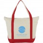 Non Woven Bags - 12 oz Zippered Cotton Tote