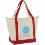 Non Woven Bags - 12 oz Zippered Cotton Tote