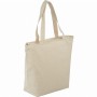Non Woven Bags - 8 oz. Cotton Maine Zippered Tote