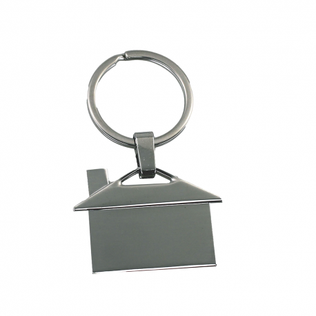 House Shaped Metal Keyring