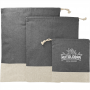 Travel Accessories - Split Recycled 3pc Travel Pouch Set