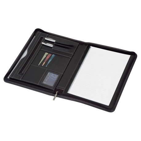 Non Leather Compendiums - Manchester A4 Imitation Leather Zip Compendium