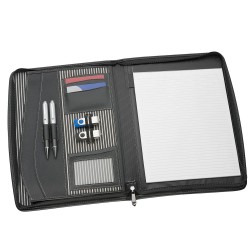 Non Leather Compendiums - The Flare A4 Imitation Leather Zip Compendium